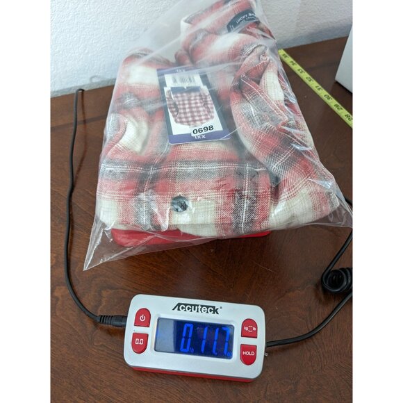 Lucky‎ Brand Flannel Shirt Red Plaid 7MS4000 Humboldt Woven Western Classic Gift - Picture 7 of 7